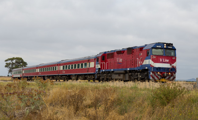 Обои картинки фото техника, поезда, вагоны, локомотив, рельсы
