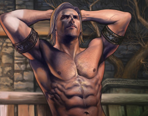 Картинка рисованное люди мужчина тело торс мускулы