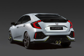 обоя автомобили, honda, 2016г, civic, prototype, hatchback