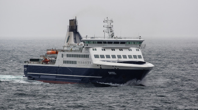 Обои картинки фото passenger ferry `smyril`, корабли, грузовые суда, лайнер, круиз