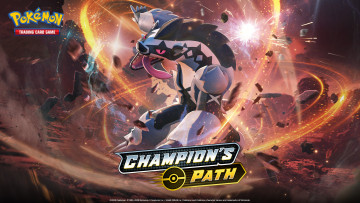 обоя видео игры, pokemon,  champion`s path, trading, cards, game