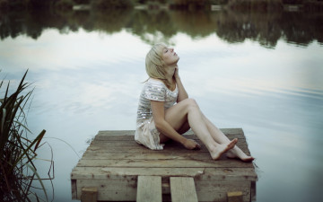 Картинка -Unsort+Блондинки девушки unsort блондинки озеро