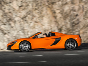 Картинка автомобили mclaren 650s spyder 2014 оранжевая