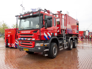 обоя scania p 360 fire truck, автомобили, пожарные машины, автомобиль, пожарный, спецтехника