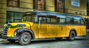 Картинка автомобили автобусы пассажирский ретро автобус