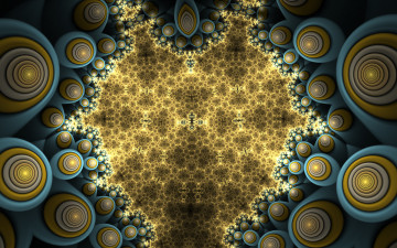 Картинка 3д+графика fractal+ фракталы цвета фон узор