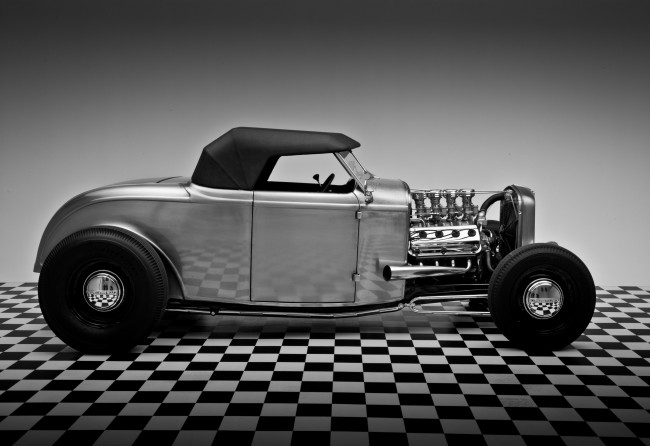 Обои картинки фото автомобили, custom classic car, street