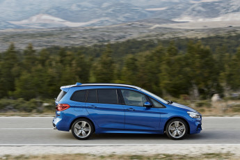 Картинка автомобили bmw 220i gran tourer m sport package f46 2015г синий