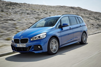 Картинка автомобили bmw 220i gran tourer m sport package f46 2015г синий