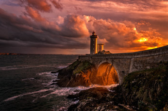 Картинка природа маяки море маяк волнорез пейзаж мост