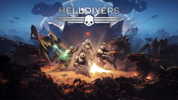 обоя helldivers, видео игры, - helldivers, онлайн, триллер, шутер, action