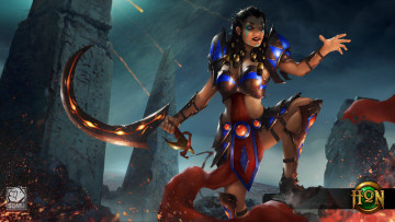 Картинка видео+игры heroes+of+newerth heroes of newerth серп amun-ra воин девушка acolyte