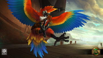 Картинка видео+игры heroes+of+newerth попугай птица zephyr parrot heroes of newerth