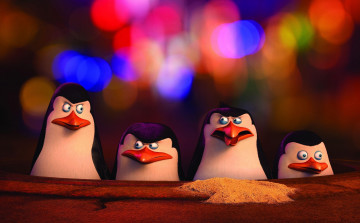 обоя пингвины мадагаскара, мультфильмы, madagascar, пингвины, мадагаскара