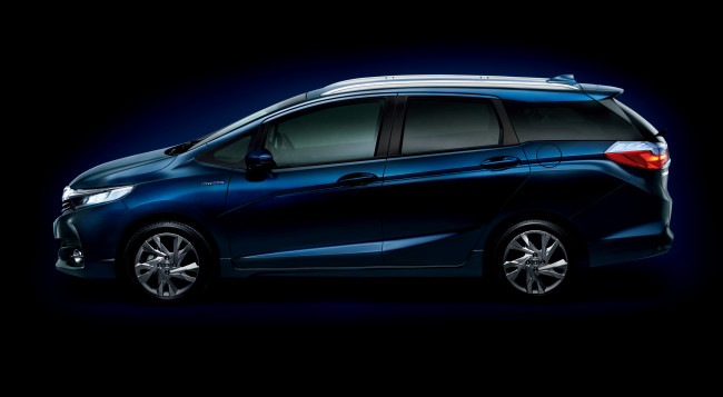 Обои картинки фото автомобили, honda, shuttle, hydrid, 2015г, синий