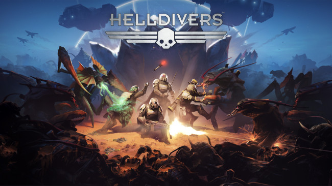 Обои картинки фото helldivers, видео игры, - helldivers, онлайн, триллер, шутер, action