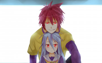 обоя аниме, no game no life, парень, фон, взгляд