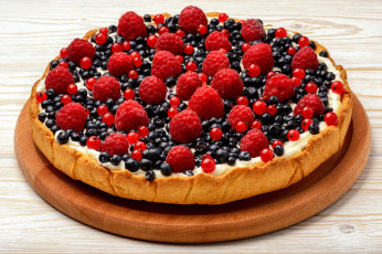 Картинка еда пироги малина ягодный пирог черника