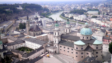 Картинка города зальцбург+ австрия панорама