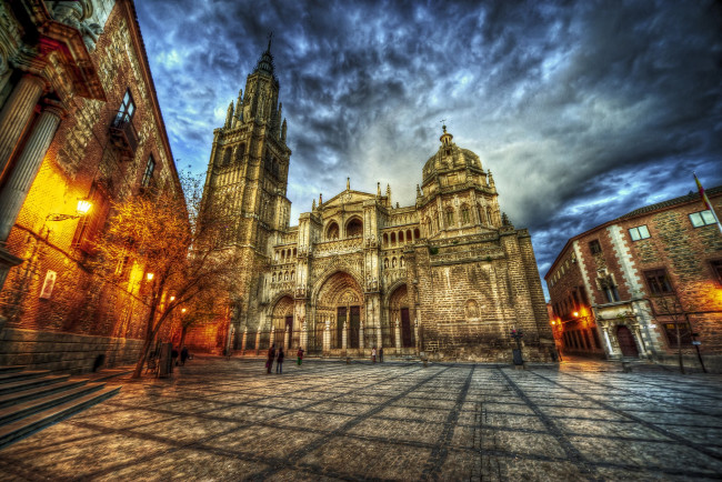 Обои картинки фото catedral de santa maria, города, толедо , испания, catedral, de, santa, maria