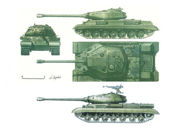 Обои картинки фото тяжёлый, танк, ис, техника, военная