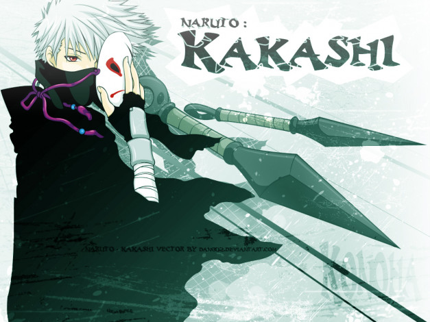 Обои картинки фото kakasi, hatake, аниме, naruto