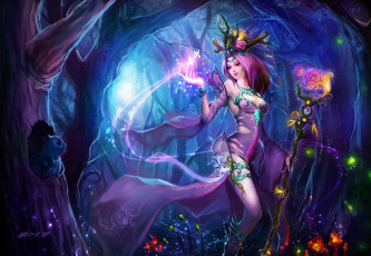 Картинка видео игры league of legends fairy фея leblanc