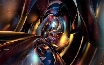 Картинка 3д графика abstract абстракции цвета узор