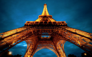 Картинка города париж франция эйфелева башня