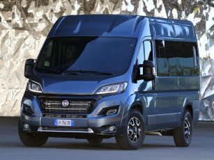 обоя автомобили, fiat, синий, panorama, ducato