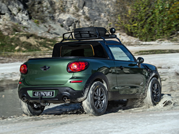 Обои картинки фото автомобили, mini, r61, adventure, paceman, зеленый, 2014