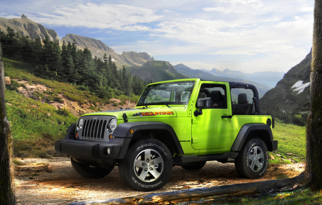 Обои картинки фото 2012 jeep wrangler mountain, автомобили, jeep, салатовый, wrangler