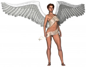 Картинка 3д+графика ангел+ angel фон ангел взгляд девушка