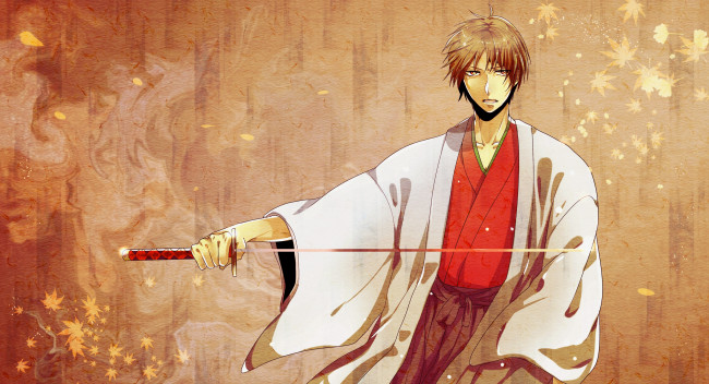 Обои картинки фото аниме, kuroko no baske, меч, парень