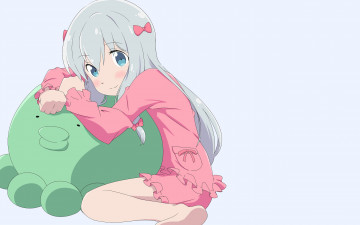 Картинка аниме eromanga-sensei девушка взгляд фон