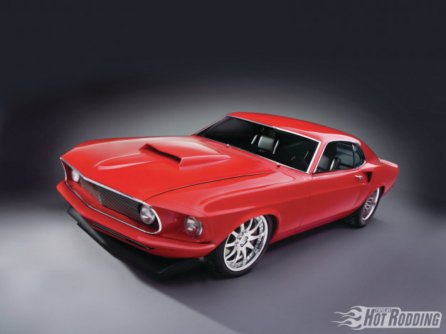 Обои картинки фото 1969, ford, sportsroof, mustang, автомобили