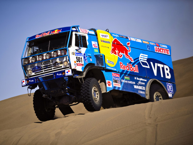 Обои картинки фото спорт, авторалли, 4326-9, vk, dakar, truck, kamaz