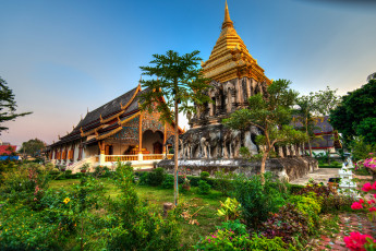 Картинка wat chiang man mai thailand города буддистские другие храмы храм ват Чианг ман Чиангмай тайланд