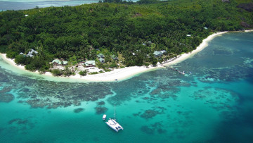 Картинка природа тропики сейшельские острова яхта