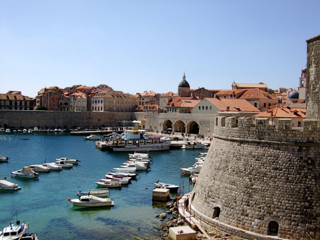 Обои картинки фото dubrovnik, croatia, города, дубровник, хорватия, море, дома, побережье