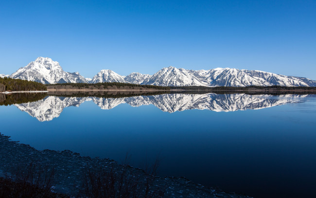 Обои картинки фото grand, teton, national, park, wyoming, природа, реки, озера, гранд-титон, вайоминг, озеро, горы