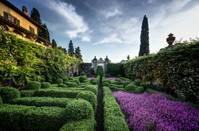 Обои картинки фото villa, capponi, arcetri, florence, italy, природа, парк, сад, италия, флоренция, арчетри, вилла, каппони