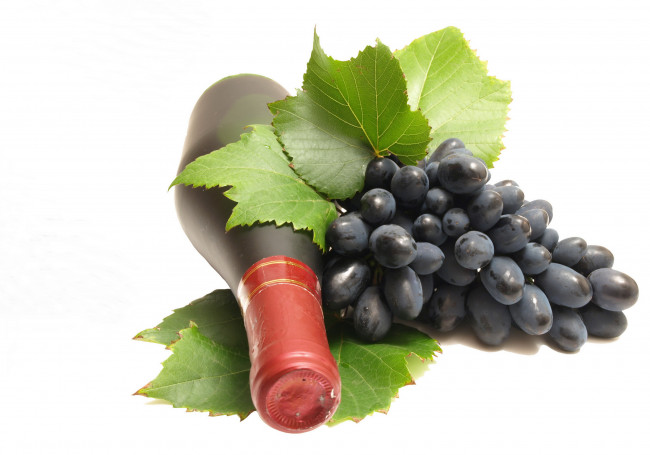 Обои картинки фото еда, виноград, вино