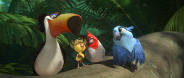 Картинка мультфильмы rio+2 цыпленок попугай
