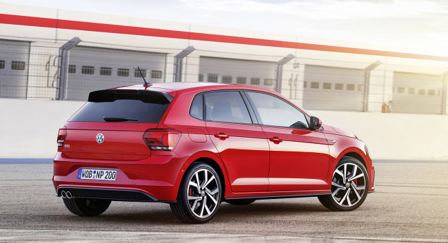 Обои картинки фото volkswagen polo gti 2018, автомобили, volkswagen, 2018, gti, polo