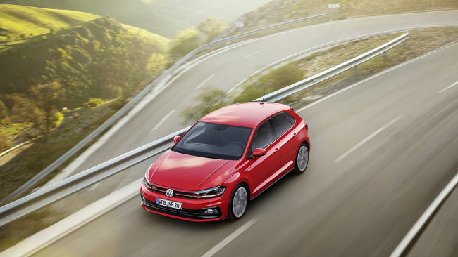 Обои картинки фото volkswagen polo gti 2018, автомобили, volkswagen, 2018, polo, gti