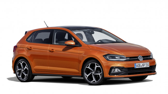 Обои картинки фото volkswagen polo r-line 2018, автомобили, volkswagen, polo, r-line, 2018