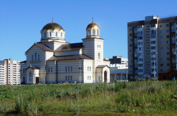 обоя города, - православные церкви,  монастыри, город, здание, церковь, храм