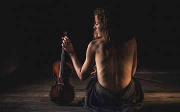 Картинка музыка -другое девушка скрипка