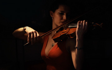 Картинка музыка -другое скрипка женщина